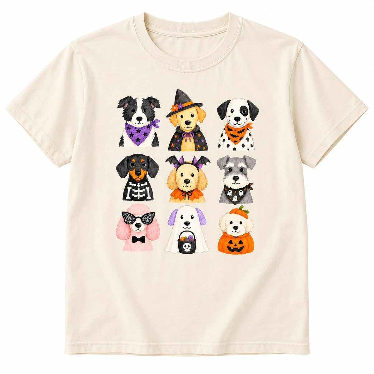 The Dapper Paw Cute Halloween Dogs Tee