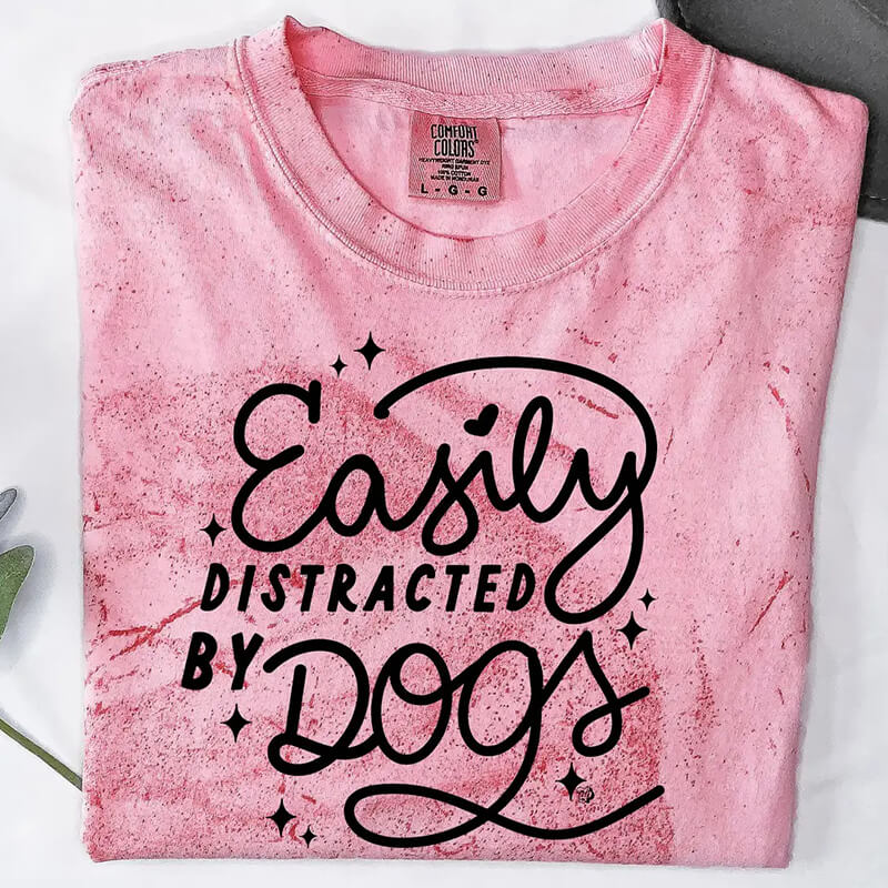 The Dapper Paw 'Easily Distracted By Dogs' Tee
