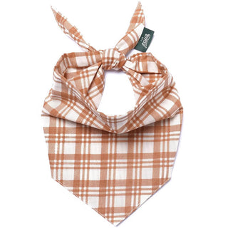 The Paws Bandana - Ginger Plaid
