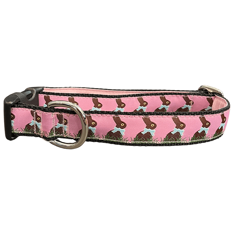 Mackenzie Collar Chocolate Bunnies Pink
