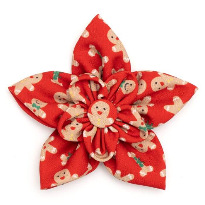 The Worthy Dog Flower Red Gingerbread Bones