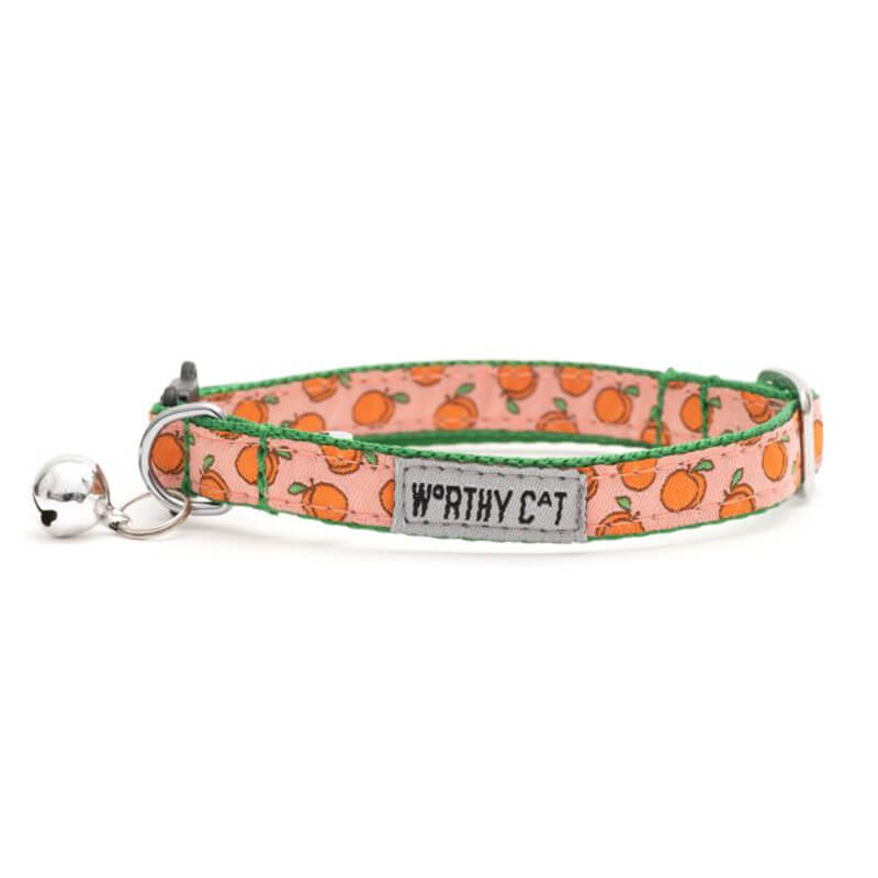 The Worthy Dog Cat Collar Peachy Keen