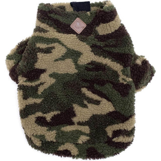 The Worthy Dog Quarter Zip Pullover Camo