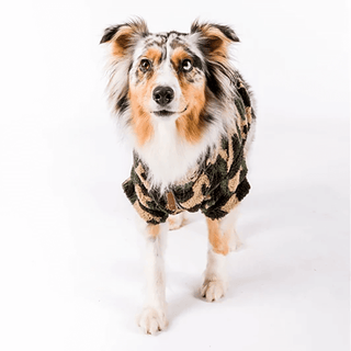 The Worthy Dog Quarter Zip Pullover Camo