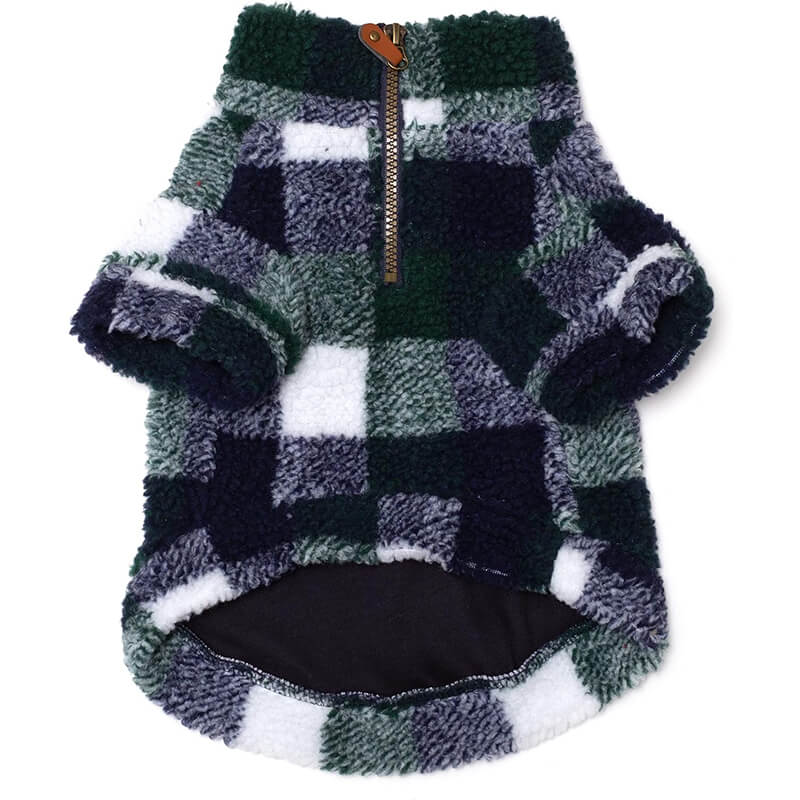 The Worthy Dog Quarter Zip Pullover Sherpa Hunter/Navy