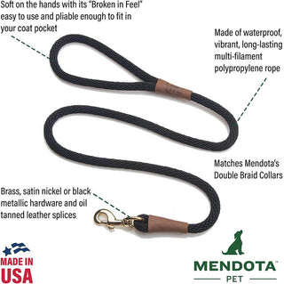 Mendota Rope Snap Leash  Camo 1/2" x 6'