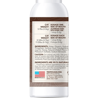 Tropiclean Cat Enticers Teeth Cleaning Gel Chicken 2 oz
