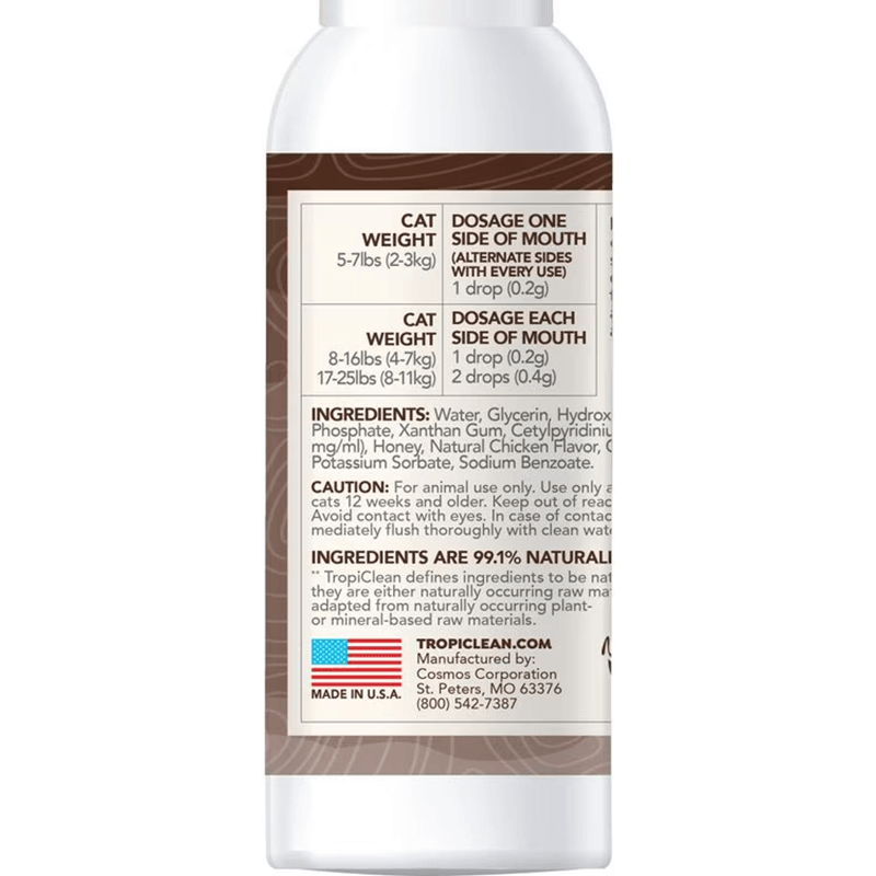 Tropiclean Cat Enticers Teeth Cleaning Gel Chicken 2 oz