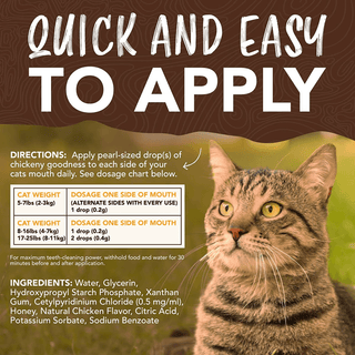 Tropiclean Cat Enticers Teeth Cleaning Gel Chicken 2 oz