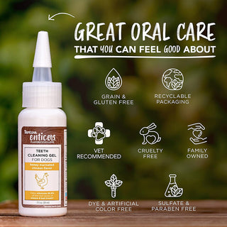 Tropiclean Enticers Teeth Cleaning Gel Chicken 2oz