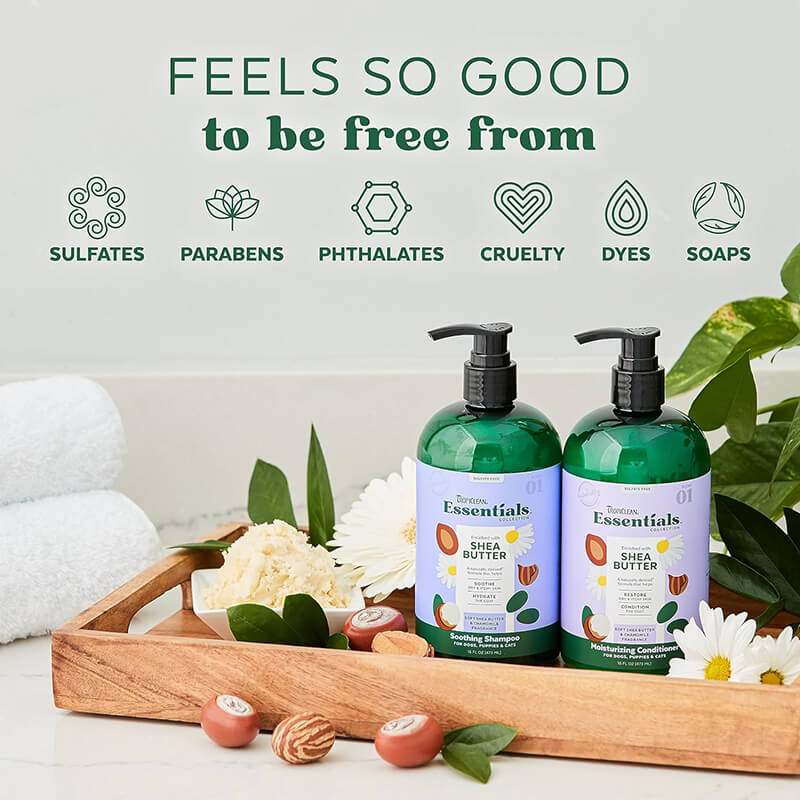 Tropiclean Essentials Soothing Shea Butter Conditioner for Dogs and Cats