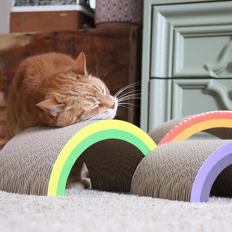 Turbo Rainbow Stack Cat Scratcher