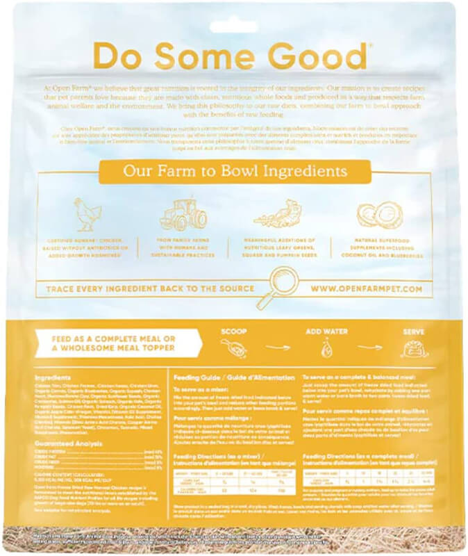 Open Farm Freeze Dried Raw Patties Harvest Chicken