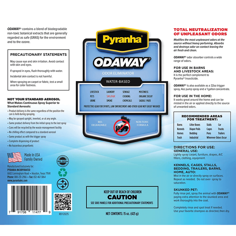 Odaway Odor Absorber Aerosol Spray  15 oz