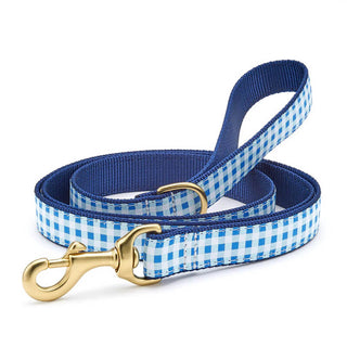Up Country Leash Blue Gingham