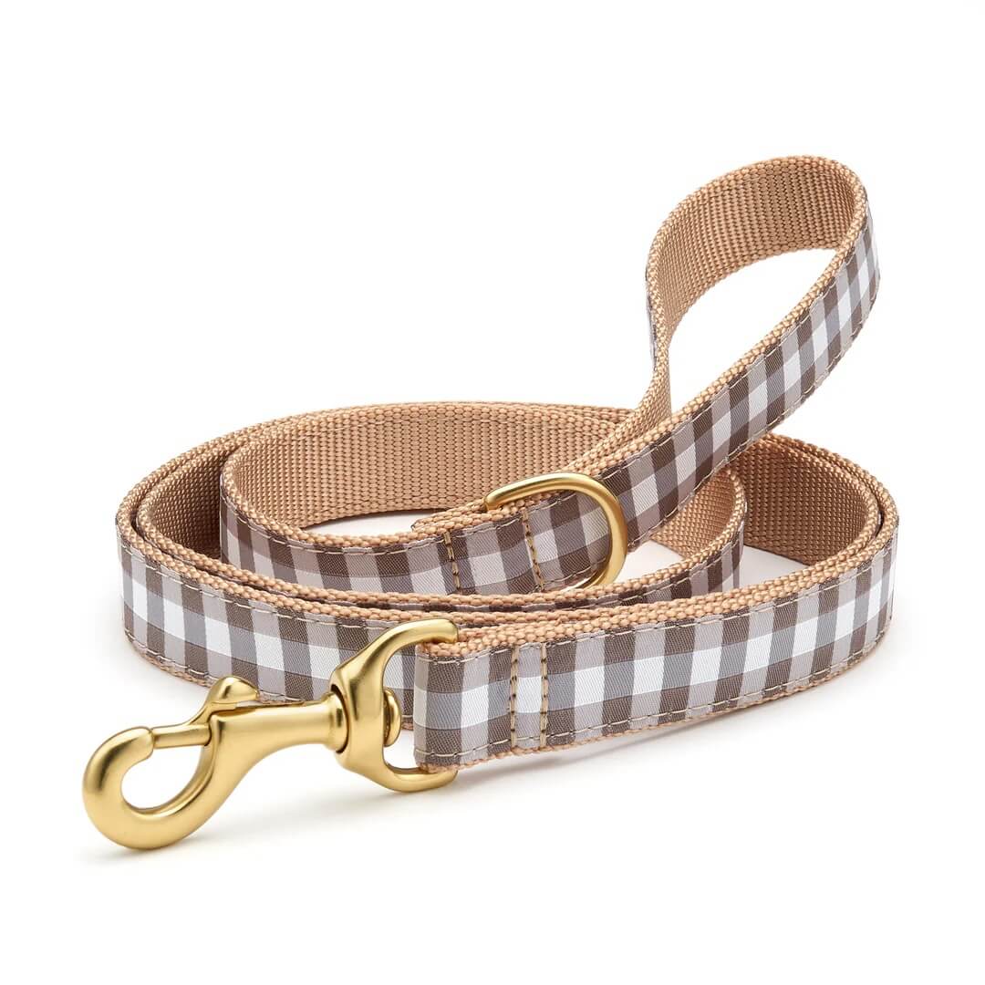 Up Country Gray Buffalo Check Leash