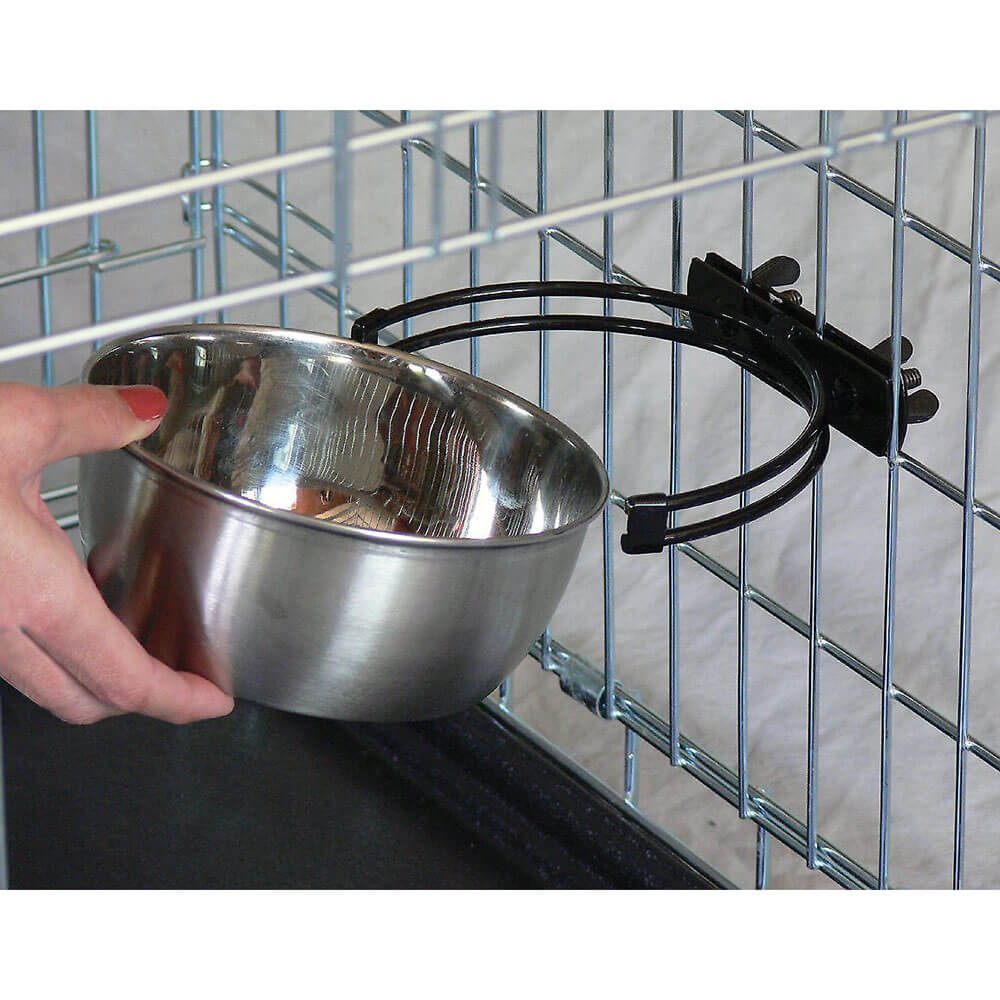 Midwest Pets Snap'y Fit Stainless Steel Dog Bowl