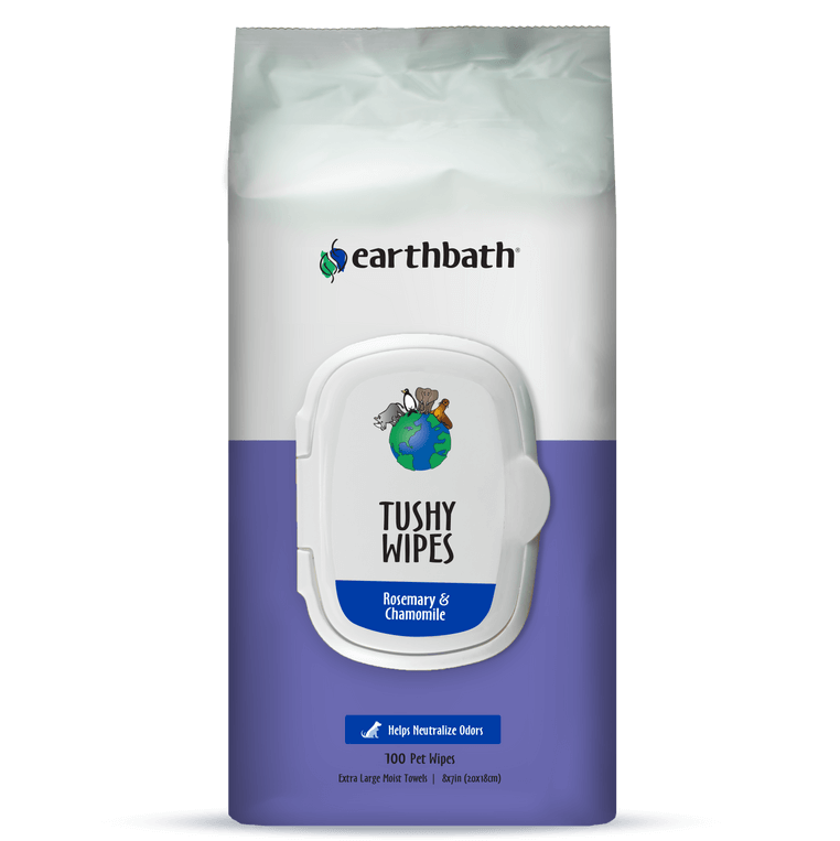 Earthbath Tushy Wipes Rosemary & Chamomile