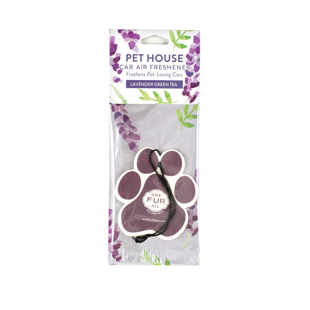 One Fur All Pet House Car Air Fresheners Lavender Green Tea