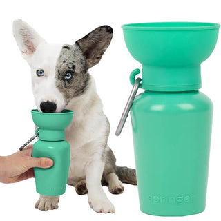 Springer Flip-Top Dog Water Travel Bottle