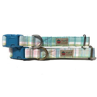 Very Vintage Organic Cotton Collar Pastel Spring Plaid