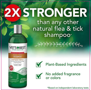 Vet's Best Advanced Strength Flea + Tick Shampoo for Dogs
