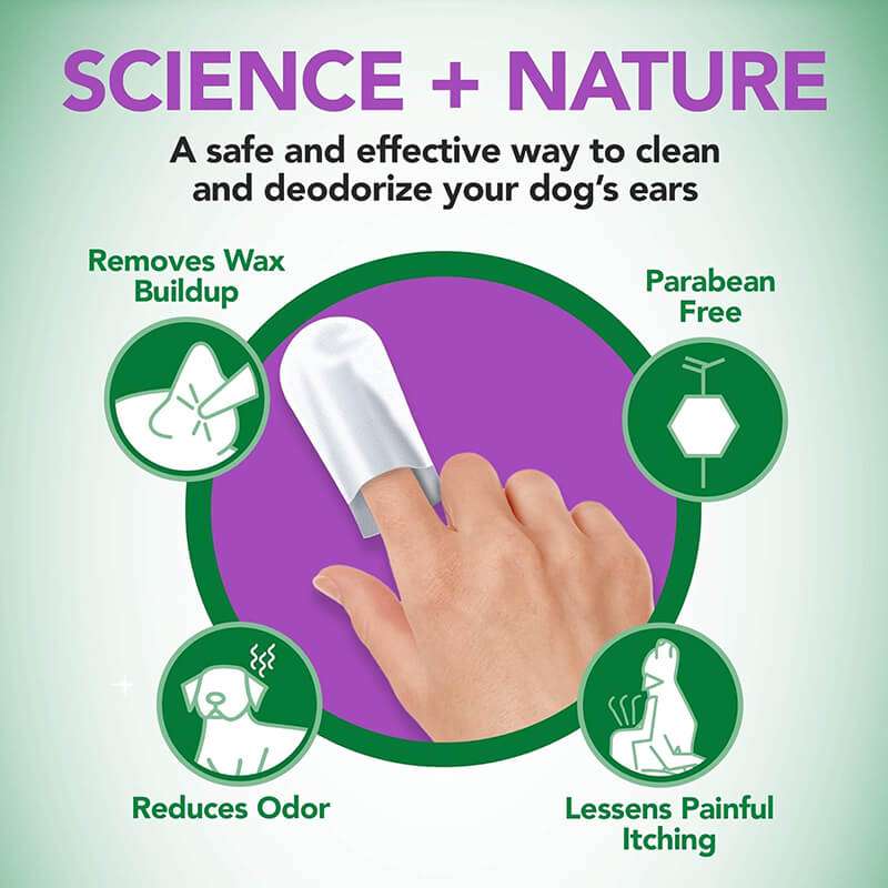 Vet's Best Ear Relief Finger Wipes