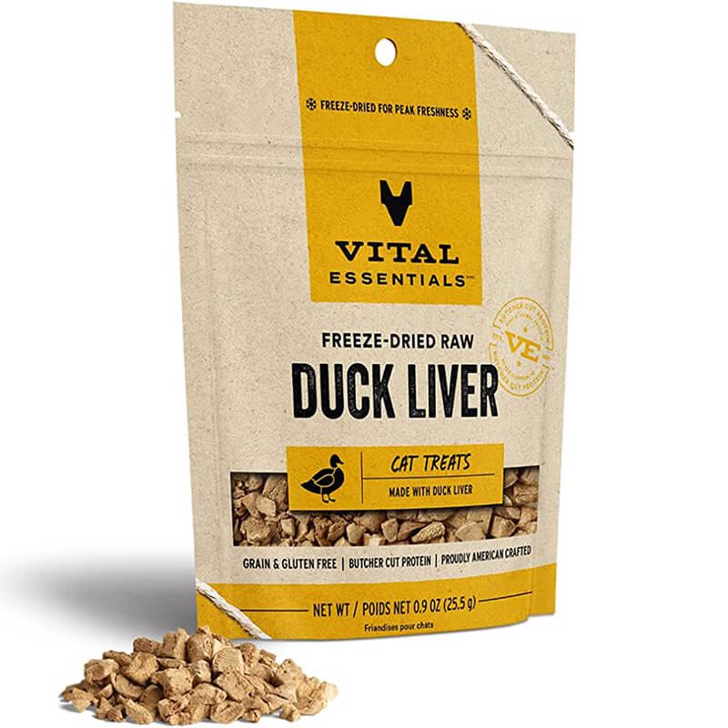 Vital Essentials Cat Freeze Dried Duck Liver Treat