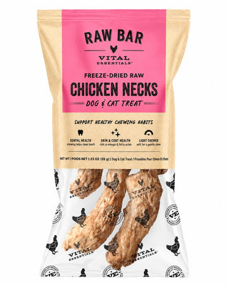 Vital Essentials Raw Bar Freeze-Dried Chicken Necks
