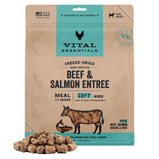 Vital Essentials Freeze-Dried Soft Nibs Beef & Salmon