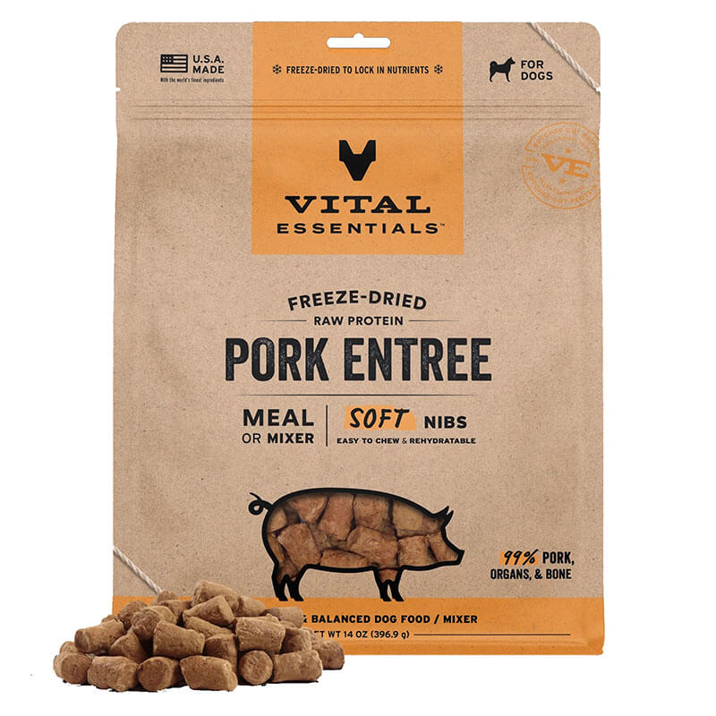Vital Essentials Freeze-Dried Soft Nibs Pork