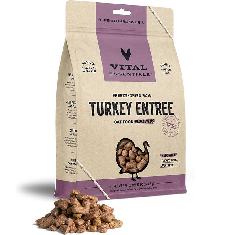 Vital Essentials Freeze-Dried Turkey Mini Nibs