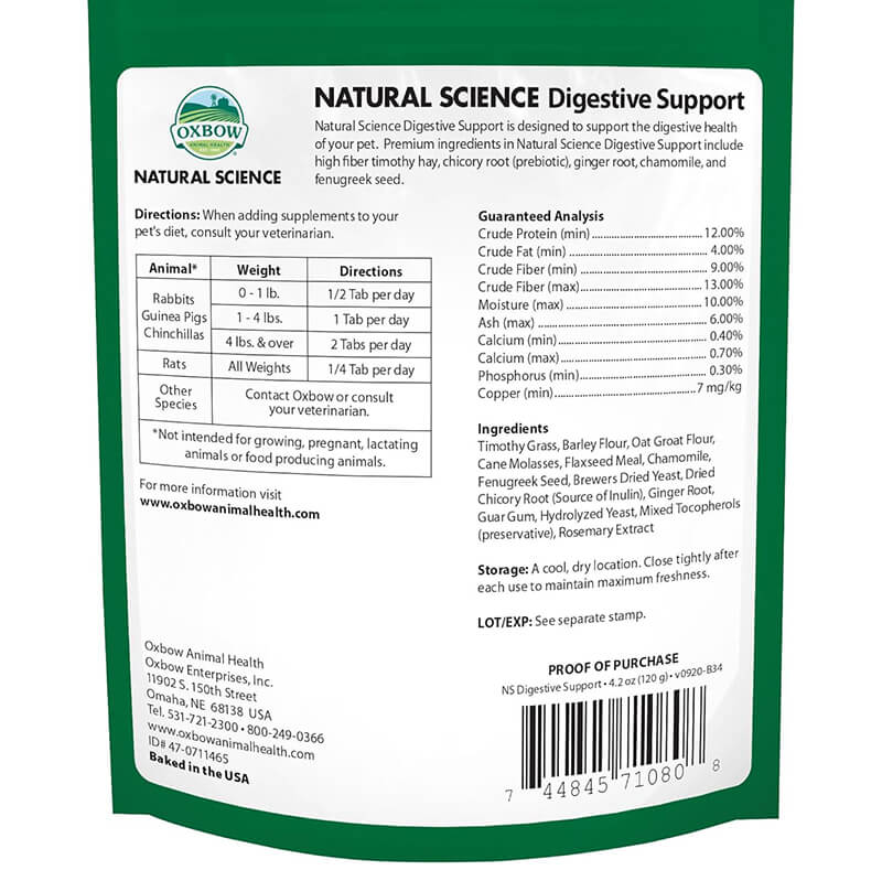 Oxbow Digestive Support Supplement