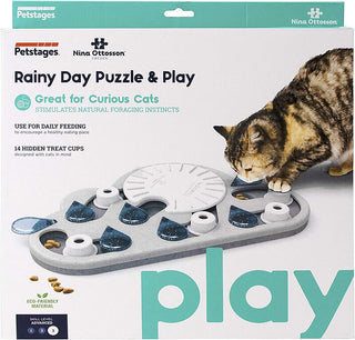 Petstages Rainy Day Puzzle & Play Cat Treat Puzzle