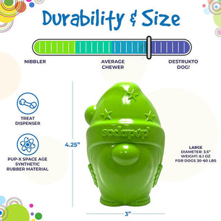 SodaPup Treat Dispenser Gnome Toy