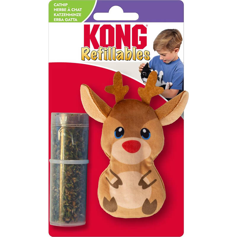 Kong Cat Holiday Refillables Reindeer