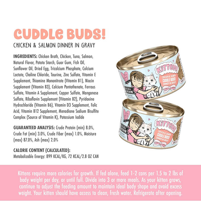 Weruva BFF Kitten Chicken & Salmon Cuddle Buds