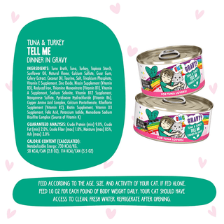 Weruva BFF OMG Tell Me Tuna & Turkey