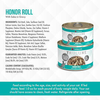 Weruva Truluxe Saba in Gravy Honor Roll