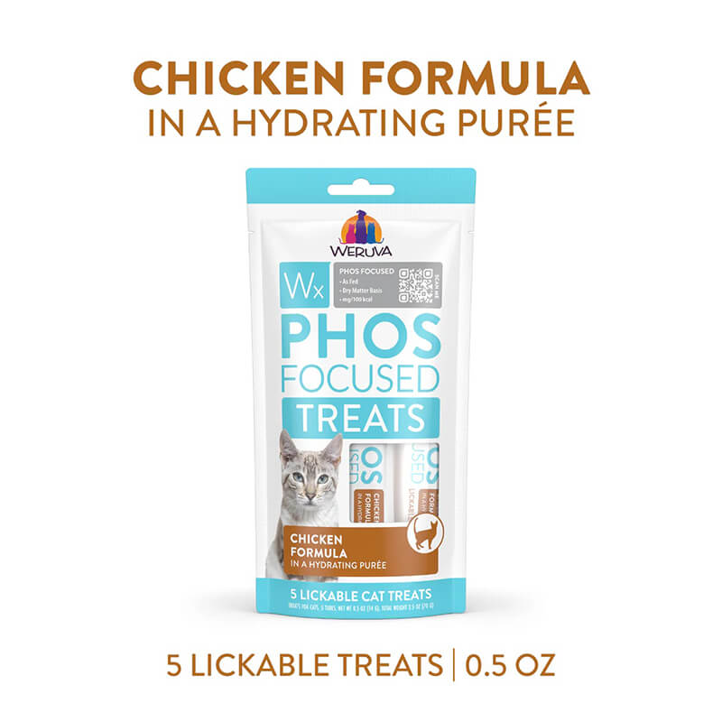 Weruva WX Low Phosphorus  Lickable Treat Chicken 5-Pack