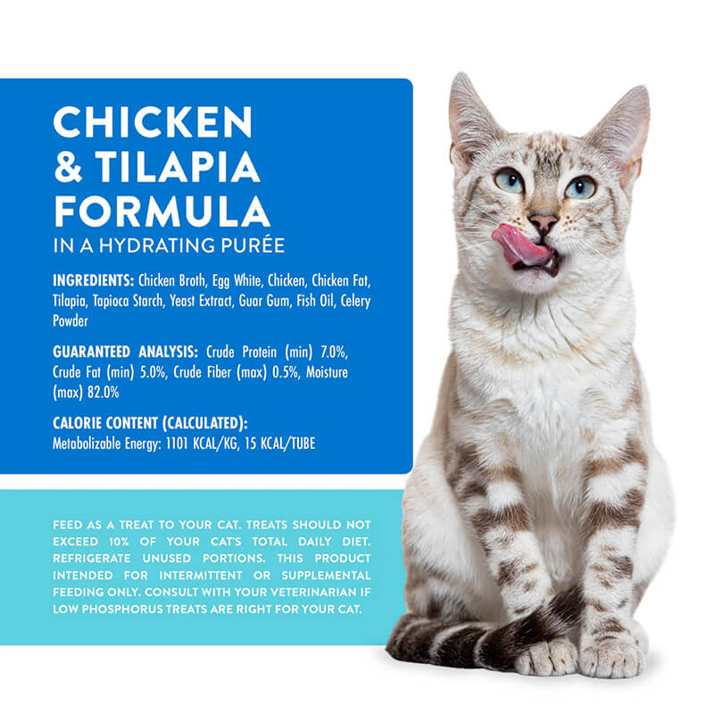 Weruva WX Low Phosphorus  Lickable Treat Chicken & Tilapia 5-Pack