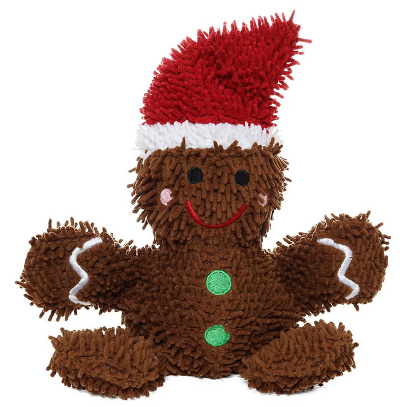 Mighty Holiday Microfiber Ball Gingerbread Man