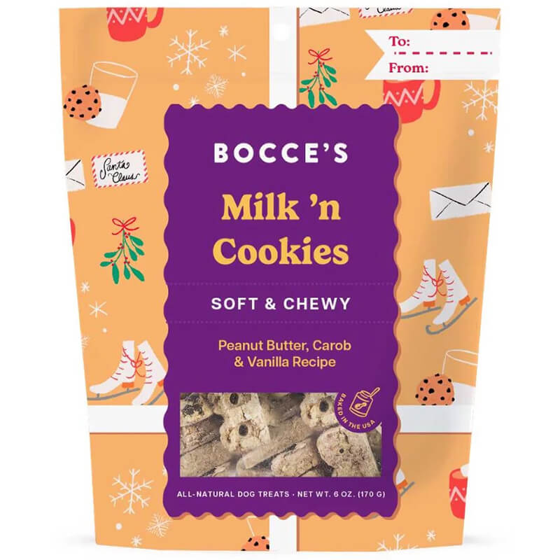 Bocce's Bakery Holiday Soft & Chewy Milk & Cookies