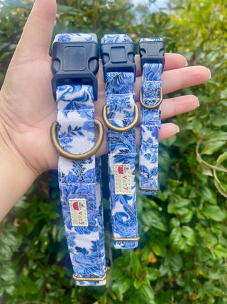 Very Vintage Organic Cotton Collar Blue Floral