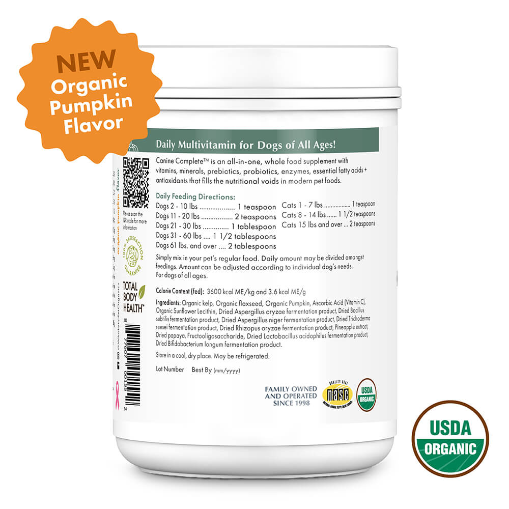 Wholistic Pet Organics Canine Complete Pumpkin