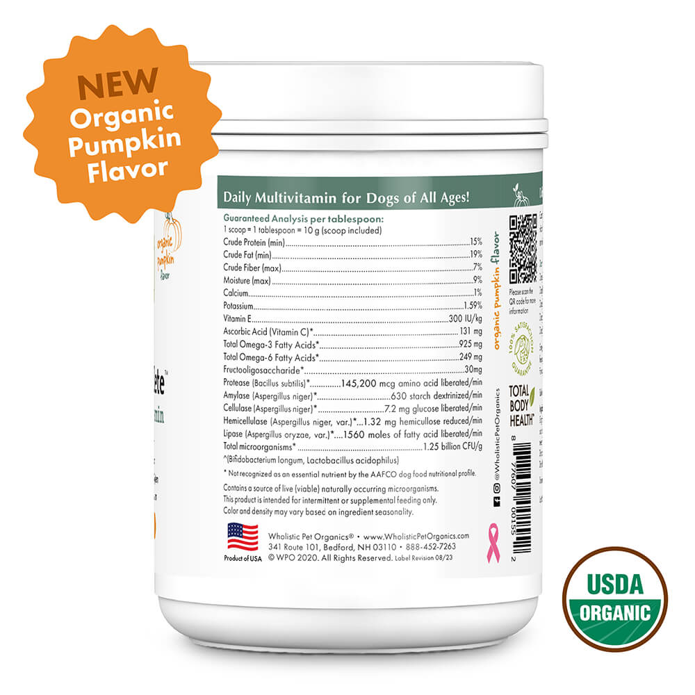Wholistic Pet Organics Canine Complete Pumpkin