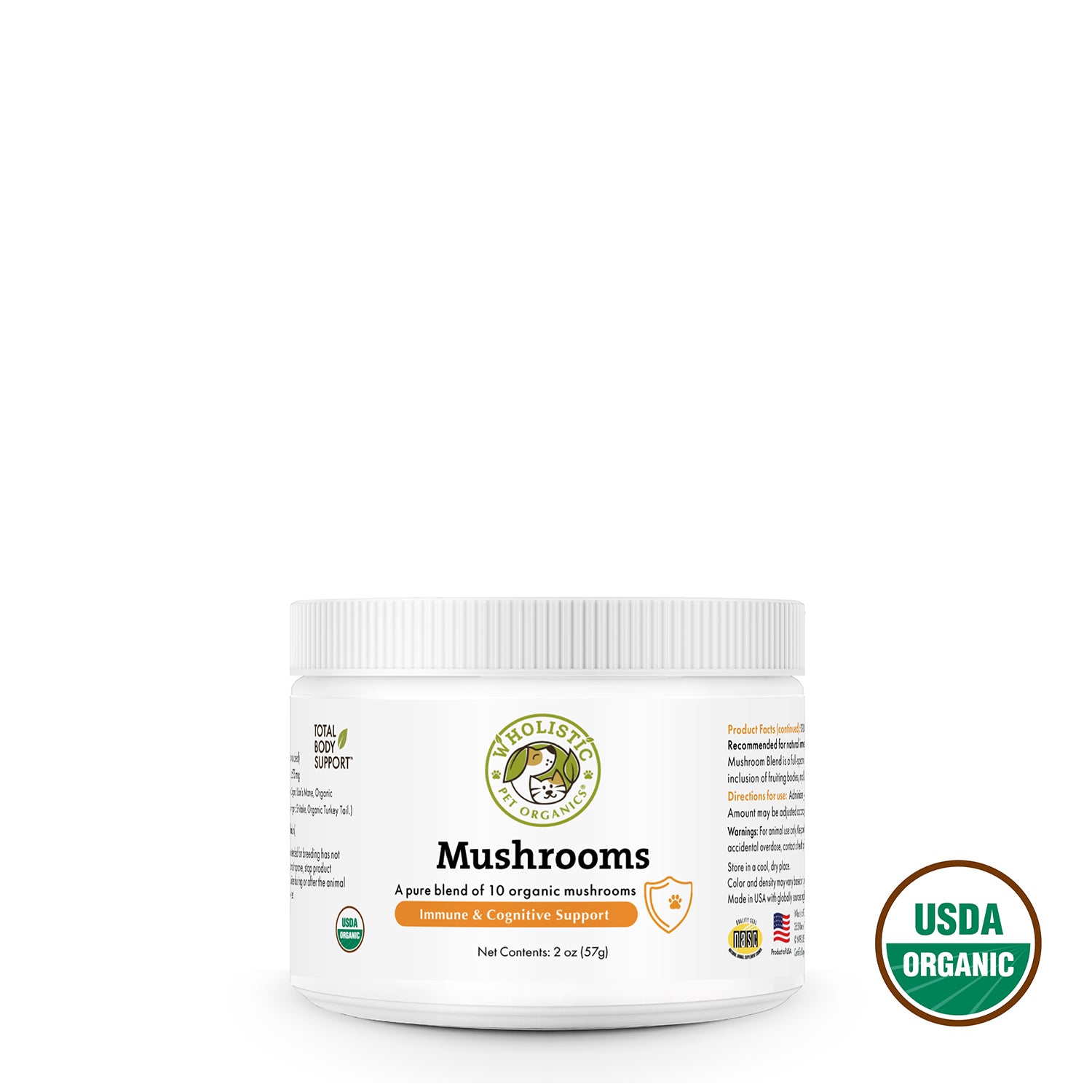 Wholistic Pet Organics Mushrooms