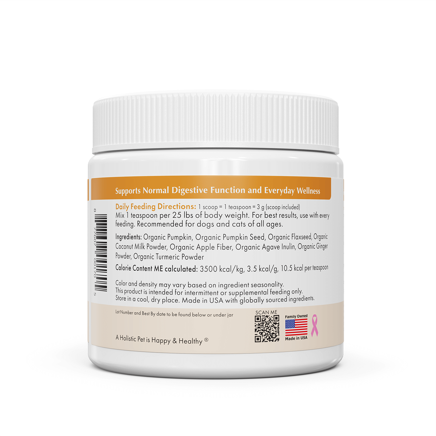 Wholistic Pet Organics Pumpkin Plus
