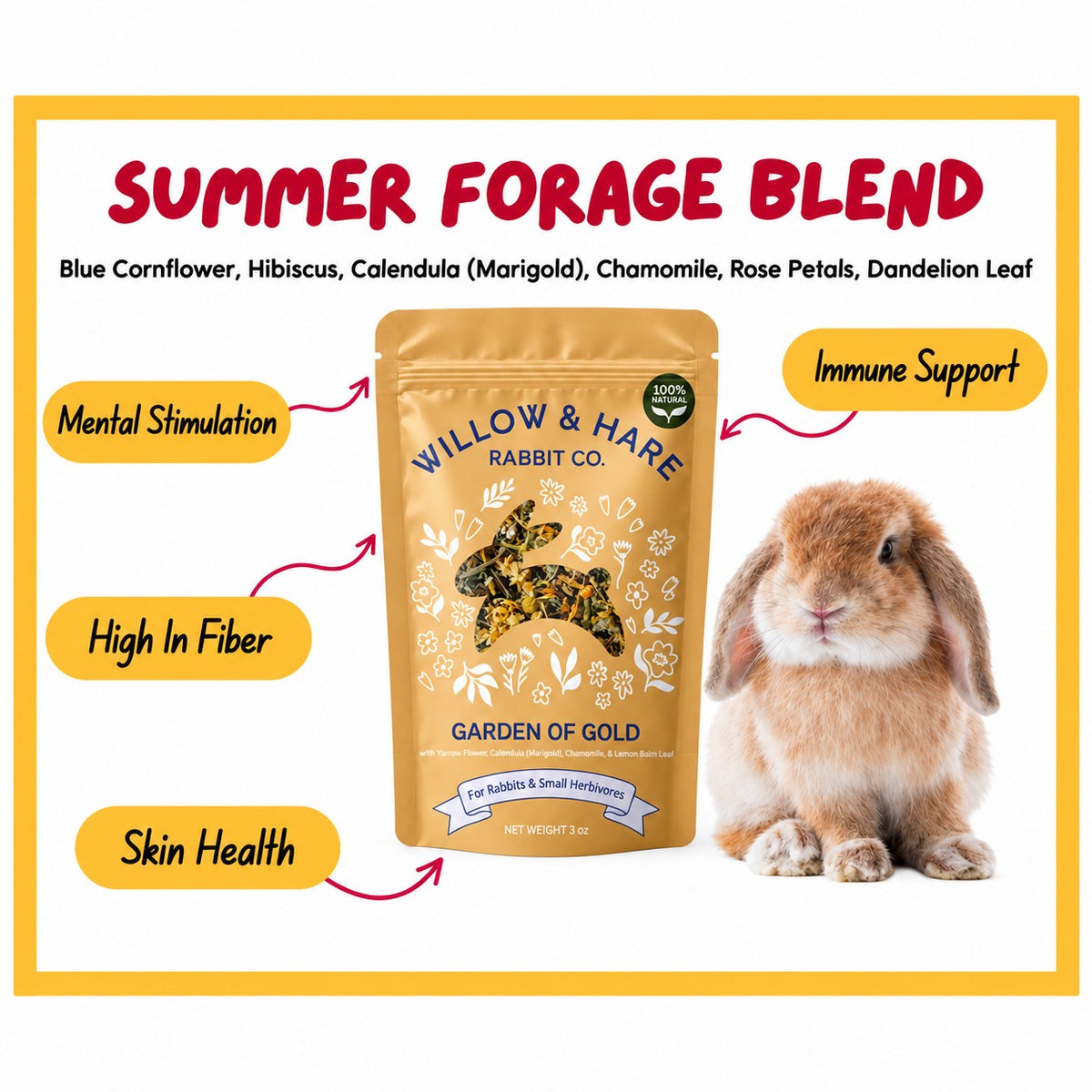 Willow and Hare Co. Garden of Gold Forage Blend