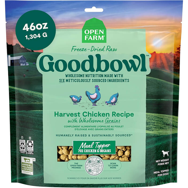 Open Farm Goodbowl Freeze-Dried Raw with Ancient Grains Harvest Chicken